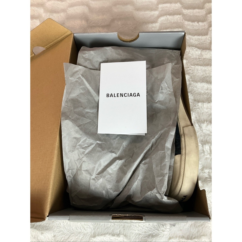 Balenciaga Mens Black Size 11 High Top Canvas Designer Sneakers Streetwear - Picture 15 of 15